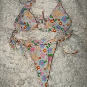 Floral Print Bikini Set
